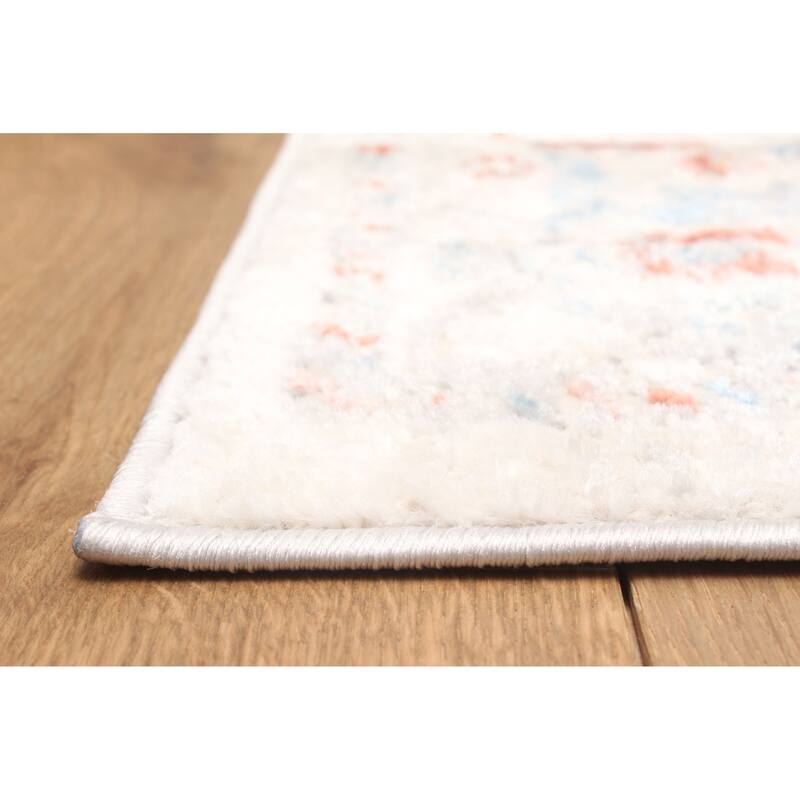 ECARPETGALLERY Machine Made Mira Ivory Area Rug