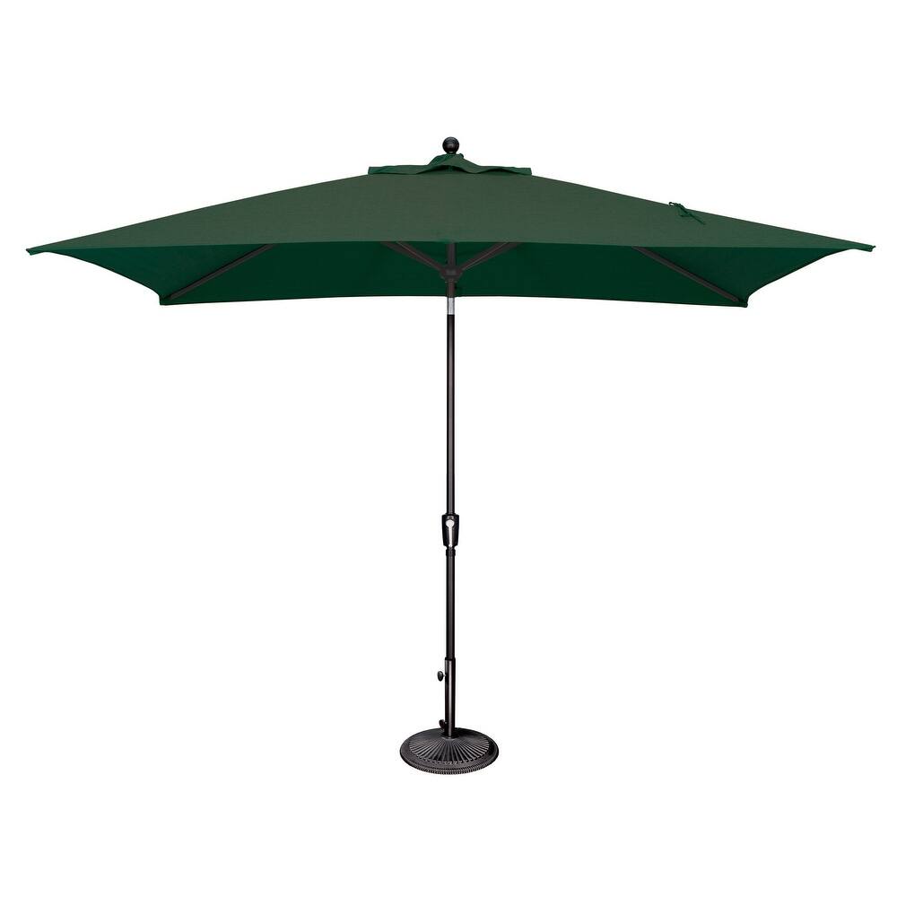 SimplyShade Catalina Rectangle Black Push Button Tilt Umbrella