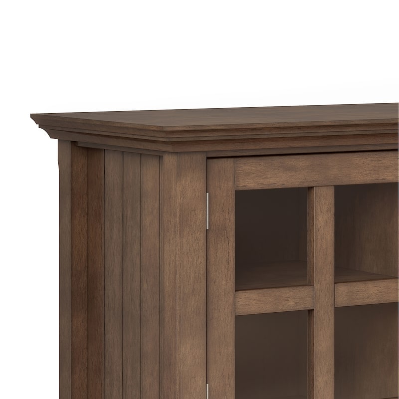 WYNDENHALL Normandy SOLID WOOD 60 inch Wide Transitional TV Media Stand For TVs up to 65 inches - 60'' x 16.5'' x 24