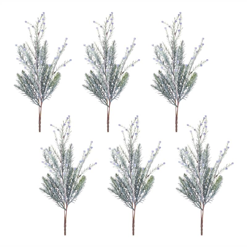 Set of 6 Pine Artificial Christmas Sprays 25.5"