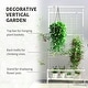 preview thumbnail 14 of 16, Outsunny Tall Plant Stand with Trellis and Hanging Bar, Metal Plant Holder Flower Stand