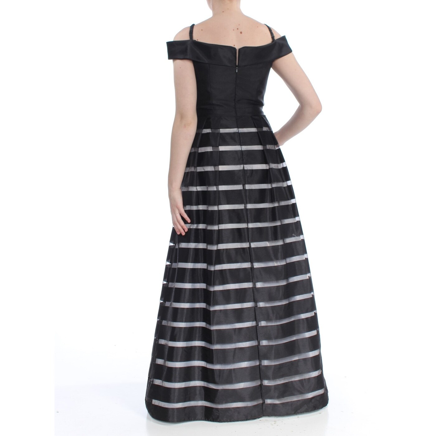 Shop Xscape Black Short Sleeve Full Length Dress Size 10