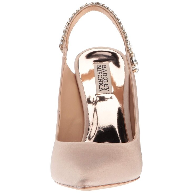 badgley mischka paxton pointy toe slingback pump