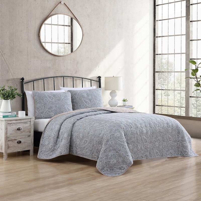 Stone Cottage Emilia Cotton Reversible Quilt Set