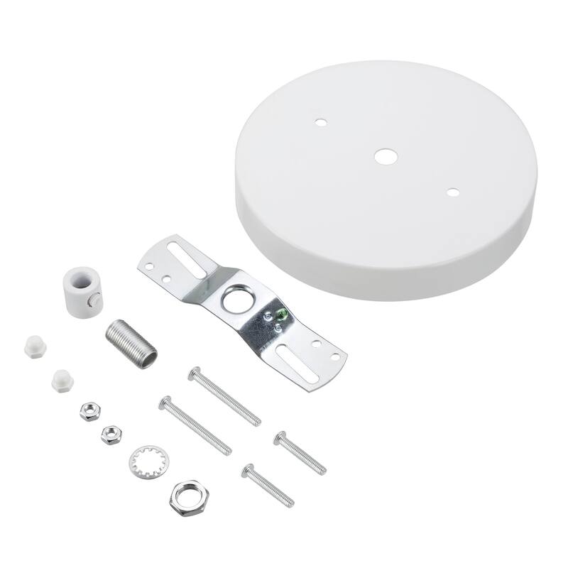 Aspen Creative Canopy Kit Chandelier & Light Fixture Accessories, Matte White - Matte White