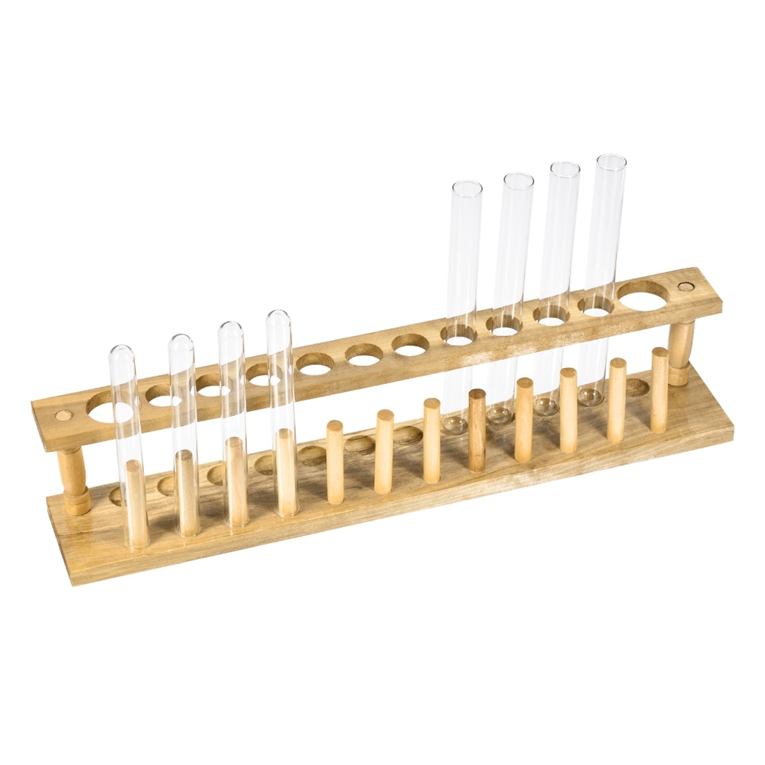 sourcing map Test Tube Holder Rack 6 Wells 6 Pins for 16-20mm Tubes Yellow