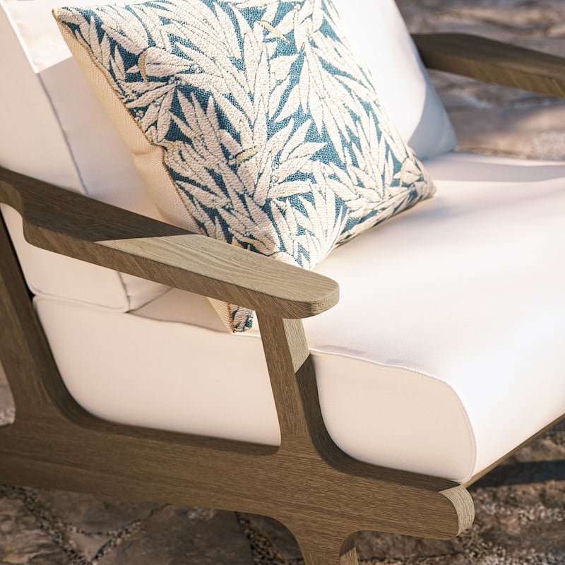 Saratoga Outdoor Patio Teak Wood Armchair