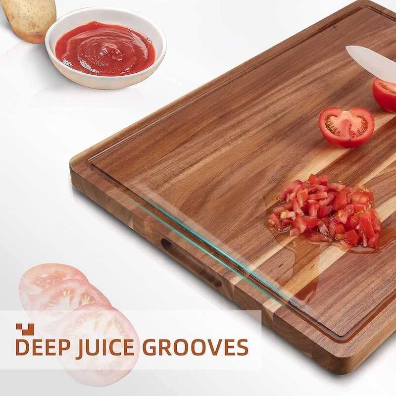 Extra Large Wood Cutting Boards for Kitchen, 24 x 18 Inch