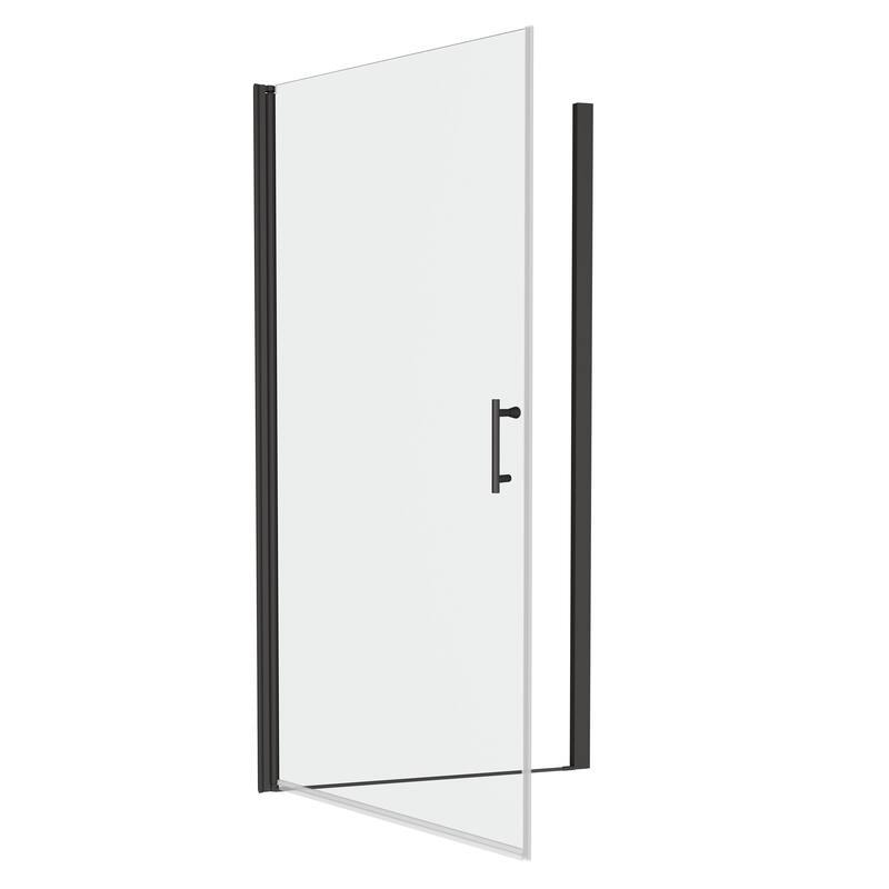 Pivot shower door, open outside, with 1/4" tempered glass