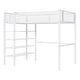 preview thumbnail 16 of 16, Twin Size Loft Bed Frame with 4-Tier Shelves and Storage, Metal Loft Bed with Ladder and Grid Guardrail for Kids, Teens