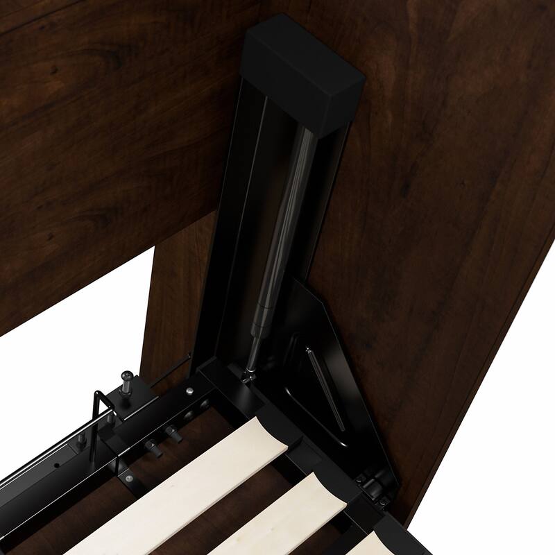 Bestar Pur Queen Murphy Bed with Shelving Unit and Drawers (90W)