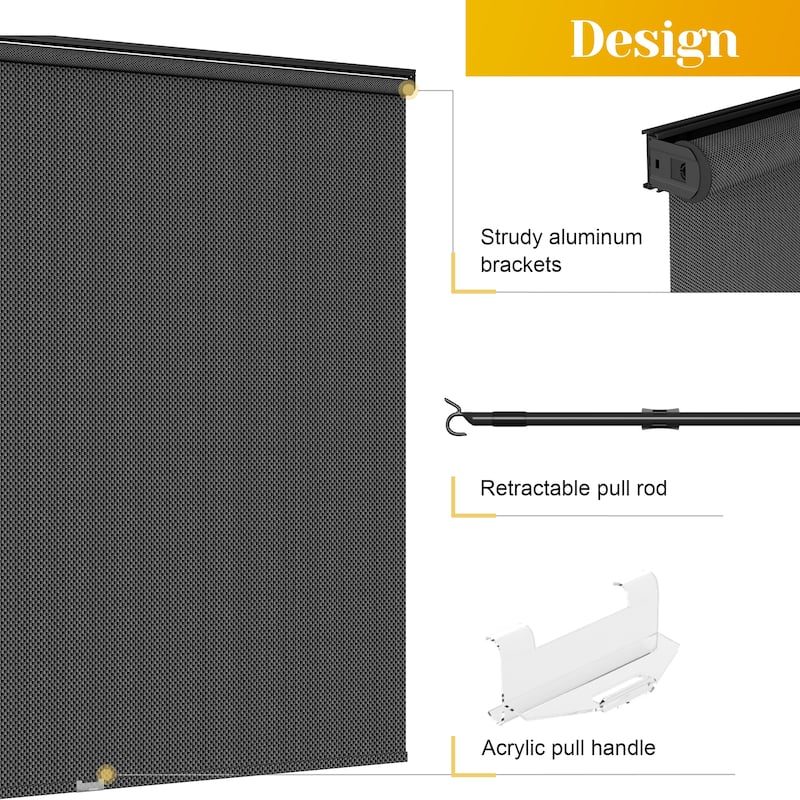 6' x 8' Outdoor Roller Shades