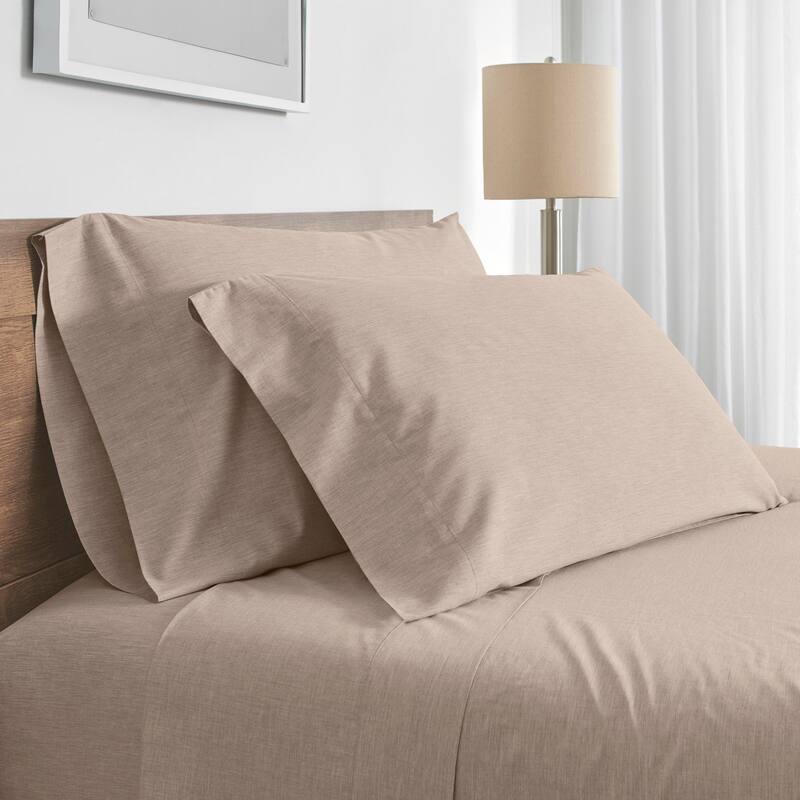 Modern Living Solid Bed Sheet Set or Pillow Cases