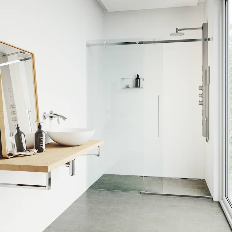 VIGO Ellington 59" H x 6" W 4-Jet Shower Panel with Round Shower Head