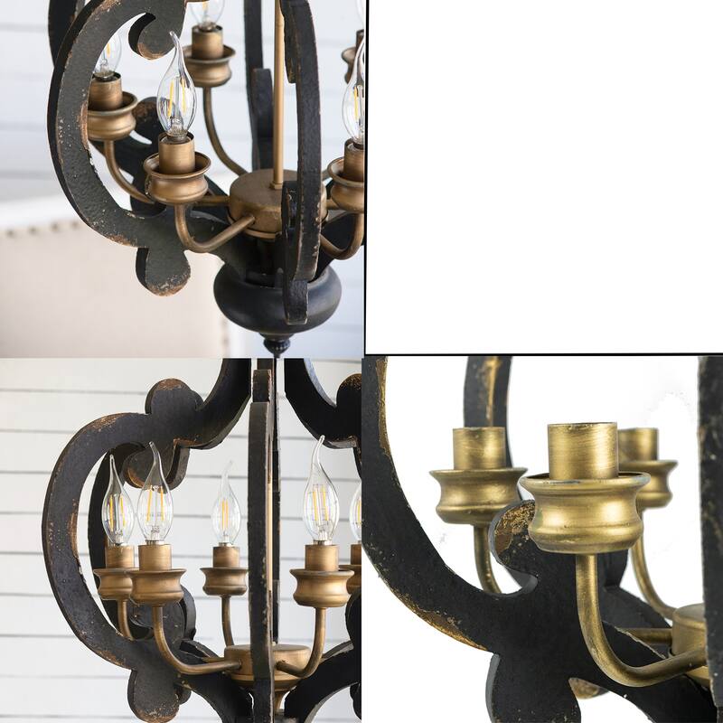 Chandelier 6 - Light Farmhouse Pendant Lighting