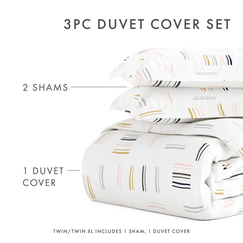 Becky Cameron Geo Dash 3-Piece Duvet Cover Set