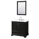 Option Dark Espresso, Chrome Trim, White Quartz Top