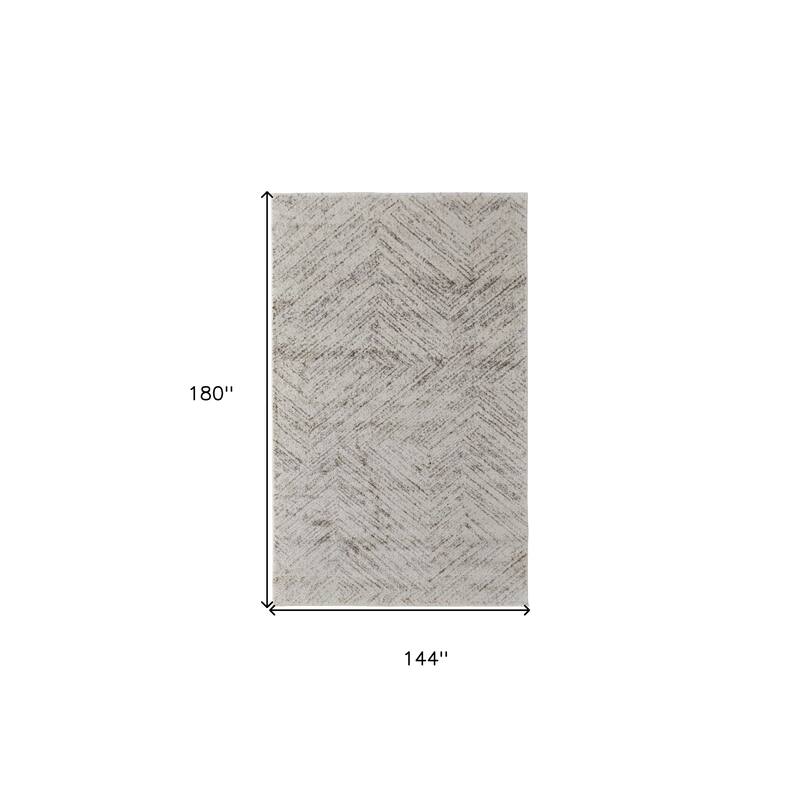 HomeRoots Geometric Casual Rectangle Area Rug - 180 in. x 144 in. x 0.63 in.