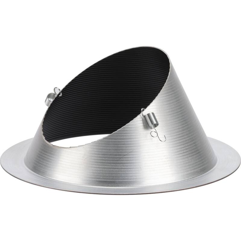 6 in. Antique Bronze Recessed Sloped Ceiling Step Baffle Trim for 6 in. Housing - Medium