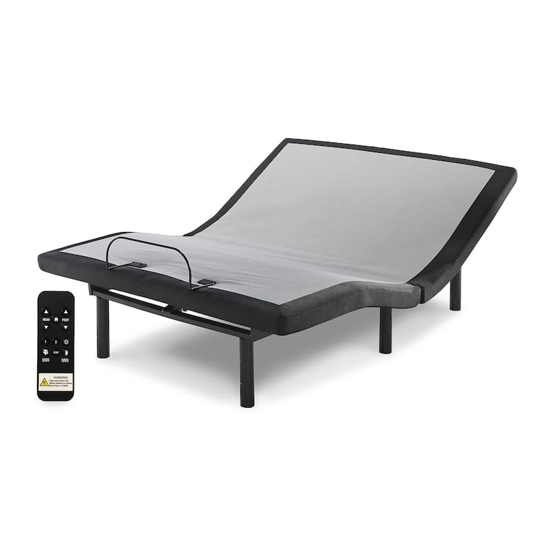 Signature Design by Ashley Chime 12 Inch Memory Foam Black/White 2-Piece Mattress Package