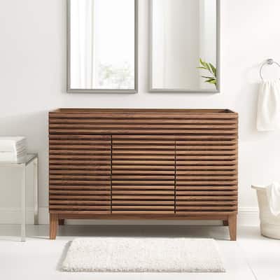 Render 48" Double Sink Compatible (Not Included) Bathroom Vanity Cabinet