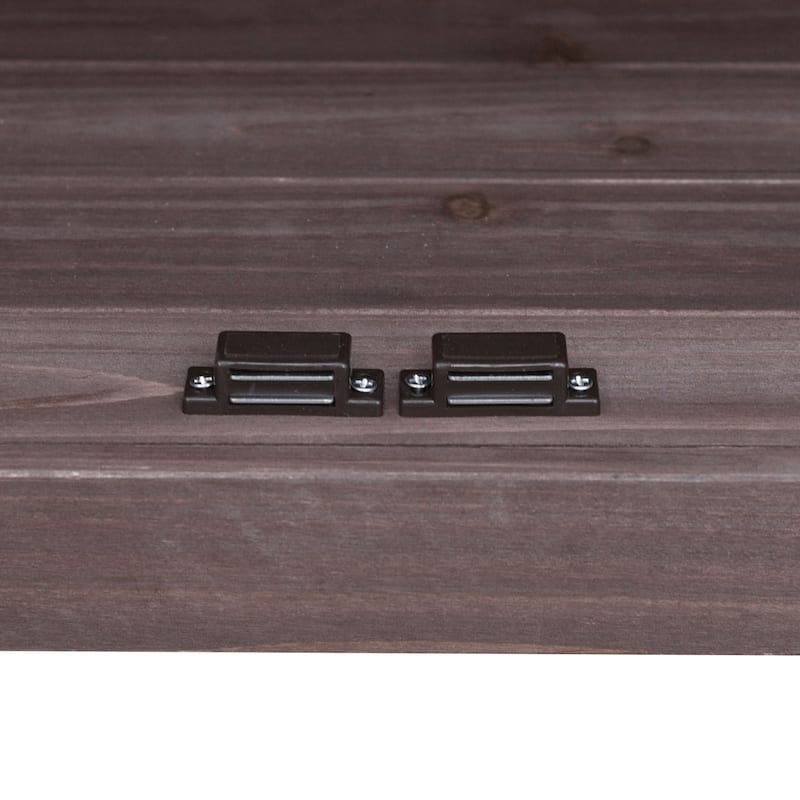 80.5" Solid Wood Outdoor Kitchen Island with Stainless Steel Top, Grill Cart Compatible with Big Green Egg & Blackstone