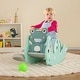 preview thumbnail 13 of 18, Gymax 3-in-1 Kids Slide Rocking Horse Set Convertible Toddler Slide w/