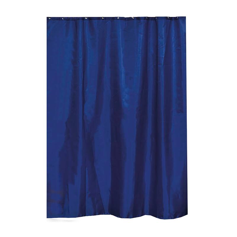 Extra Long Shower Curtain Polyester 12 Rings 79"L x 71"W