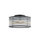 preview thumbnail 2 of 23, Modern Glam Black / Antique Bronze 4/10-Light Glass Drum Flush Mount Contemporary Ceiling Light For Living Room Entryway