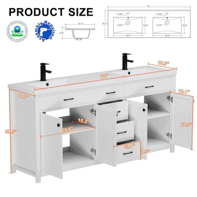 Bathroom Vanity with Sink & Faucet