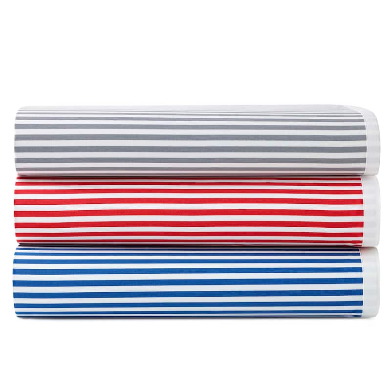 Martex Clean AF Pinstripe Sheet Set with SILVERbac Antimicrobial Technology