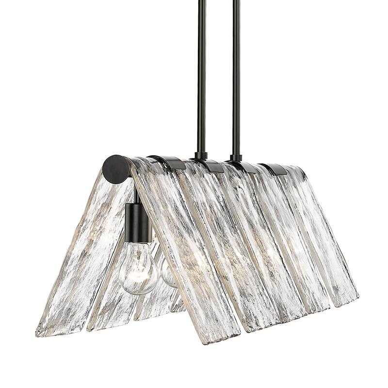 Golden Lighting 6072-LP Serenity 5 Light 11" Wide Linear Pendant