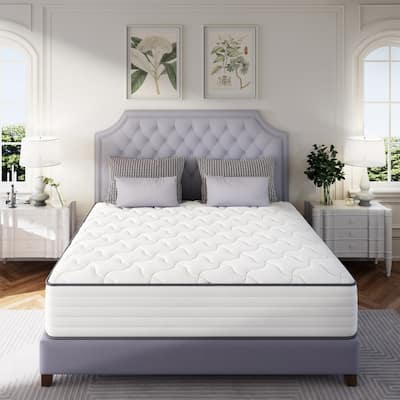 SweDrea 10 in. Medium Firm Cooling Gel Memory Foam Hybrid Mattress with Breathable Comfort, CertiPUR-US Certified
