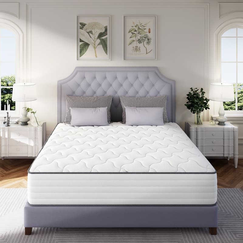 SweDrea 8/12 in Medium Firm Gel-infused Memory Foam Hybrid Mattress Cooling and Breathable with CertiPUR-US, SGS and OEKO-TEX