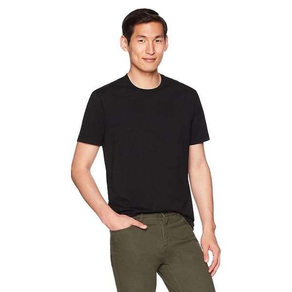Goodthreads Mens Short-Sleeve Crewneck Cotton T-Shirt with Pocket