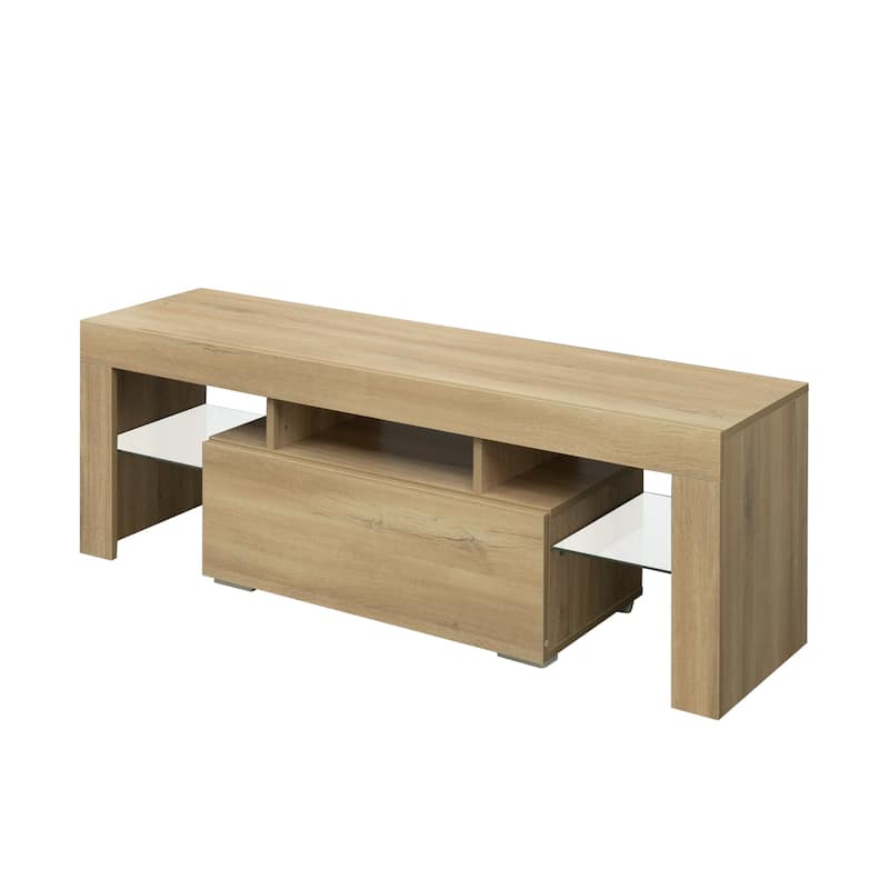 55-Inch Modern TV Stand with LED RGB Lights