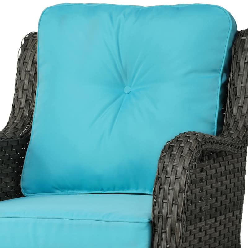 Outdoor Rattan Rocker Wicker Swivel Rocking Chair