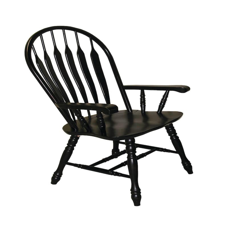 41" black antique comfort dining arm chairs