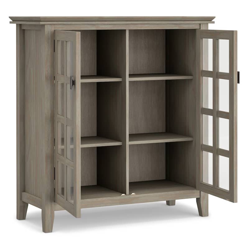 WYNDENHALL Stratford Solid Wood Transitional Medium Storage Cabinet - 38"w x 16.1"d x 40.6" h