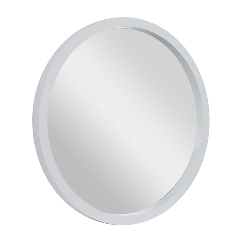 Wooden Wall Mirror with Thin Frame - Black or White - Roche River Decor