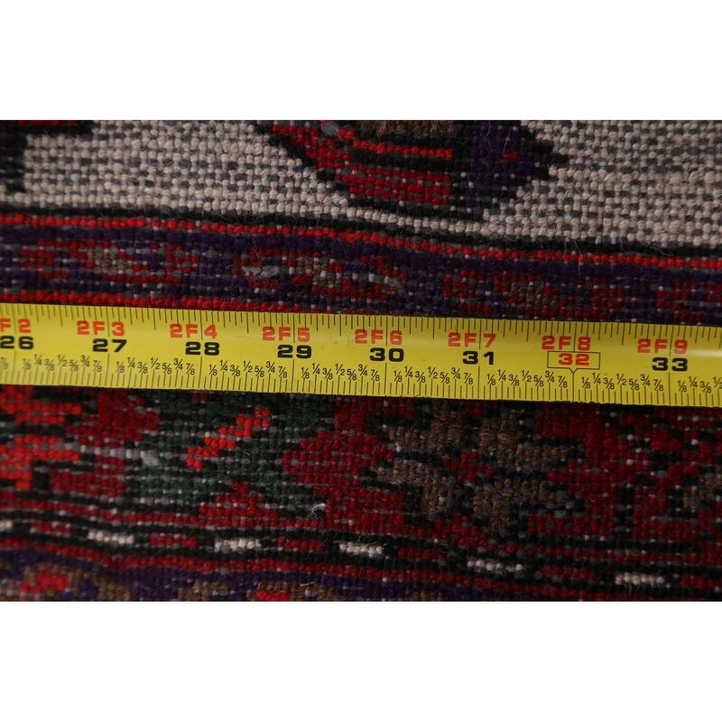 Tribal Traditional Hamedan Persian Area Rug Wool Hand-knotted Carpet - 3'4" x 4'7"