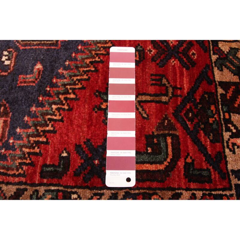 ECARPETGALLERY Hand-knotted Andelz Red Wool Rug - 3'7 x 7'0