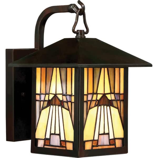 slide 2 of 2, Inglenook 1-Light Outdoor Wall Lantern in Valiant Bronze Valiant Bronze