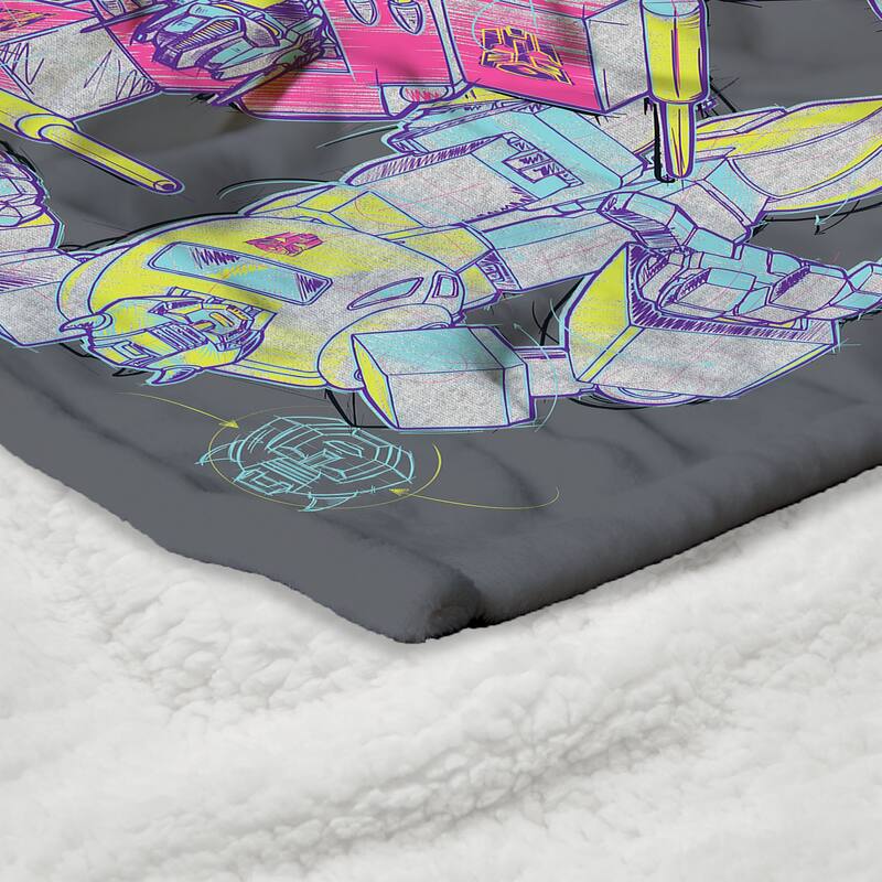 Hasbro Transformers Silk Touch Sherpa Throw Blanket