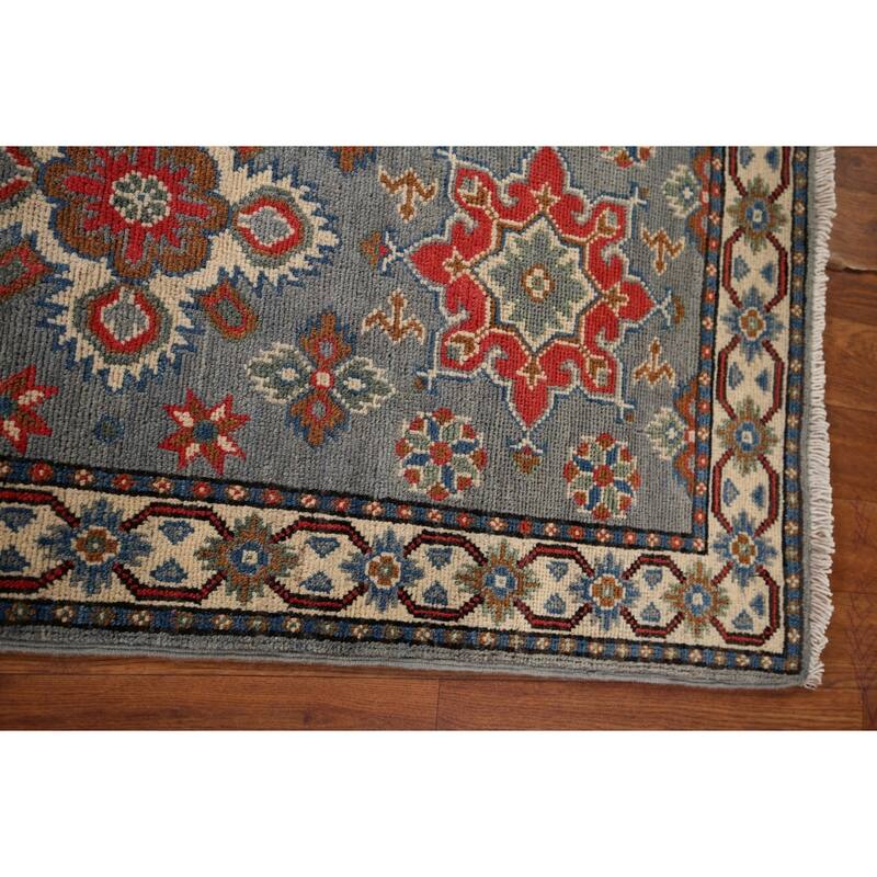 Traditional Kazak Oriental Runner Rug Handmade Wool Carpet - 2'1" x 5'10"