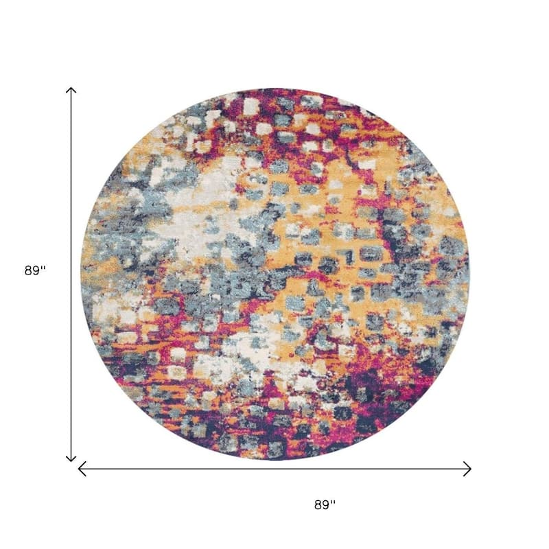 HomeRoots Codo Abstract Modern Square Area Rug