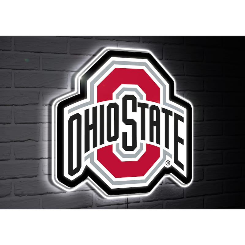 Ohio State Buckeyes Team Logo LED Wall Decor Lighted Sign