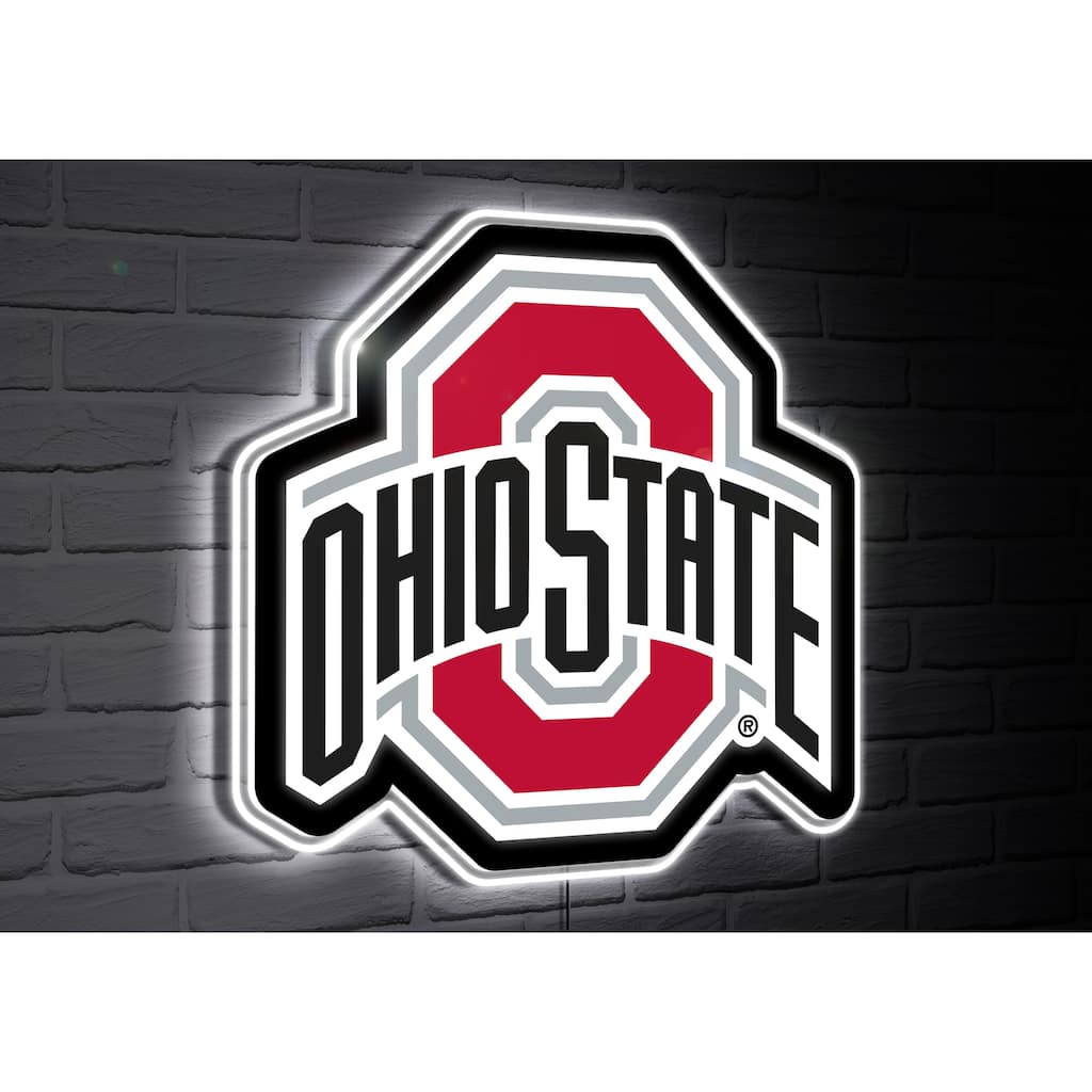 Ohio State Buckeyes Team Logo LED Wall Decor Lighted Sign