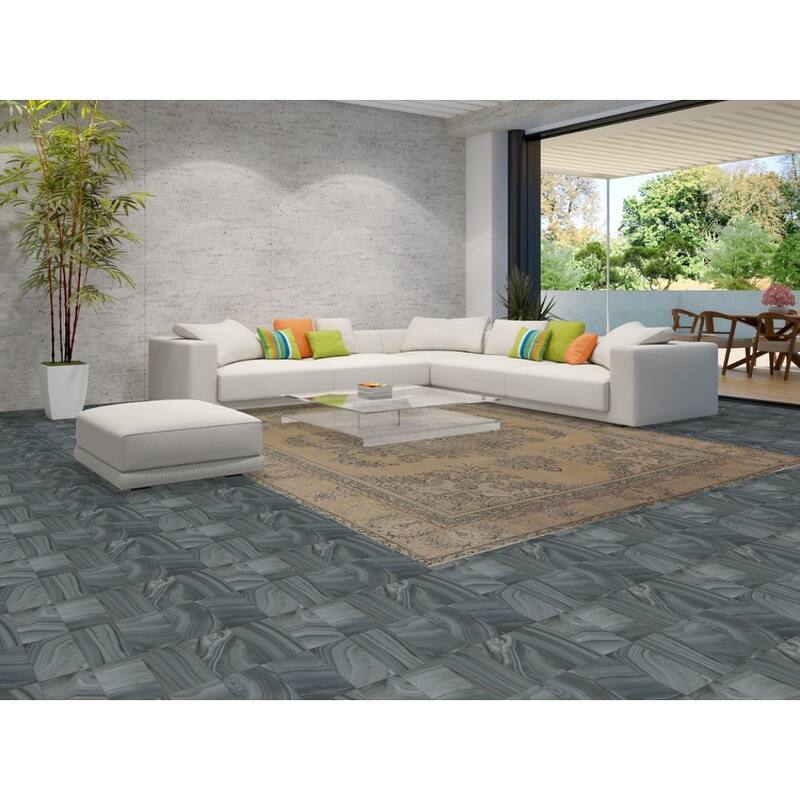 Distressed Tabriz Persian Vintage Area Rug Handmade Wool Carpet - 9'6" x 12'9"