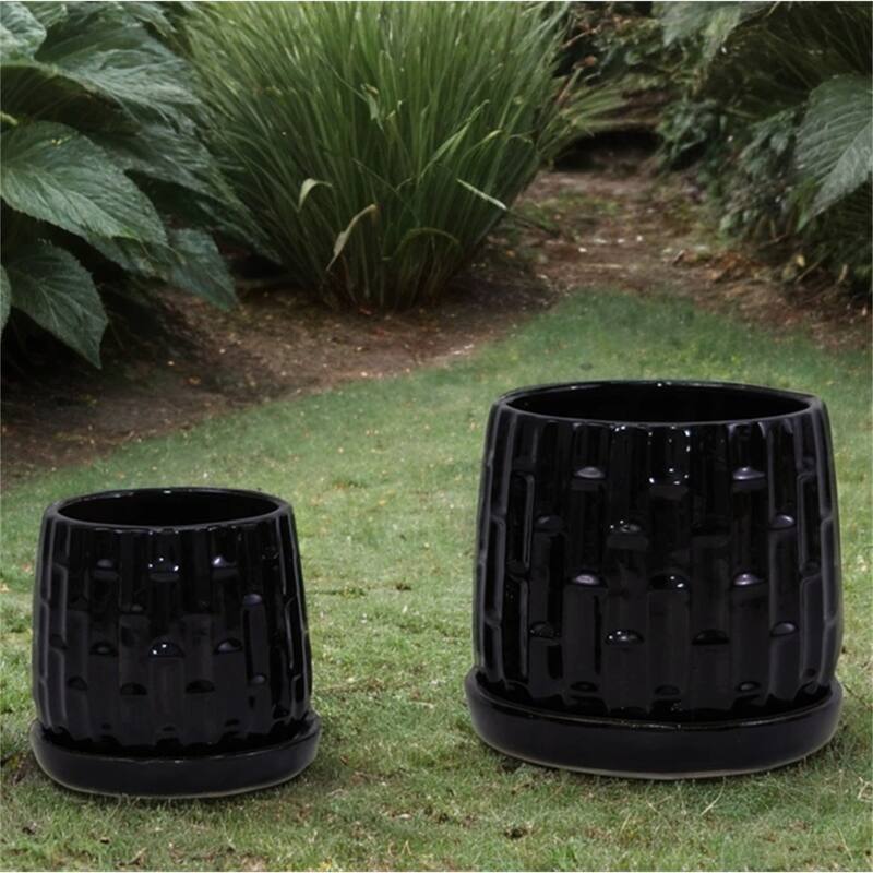 Modern Ceramic Flowerpot (Set of 2)